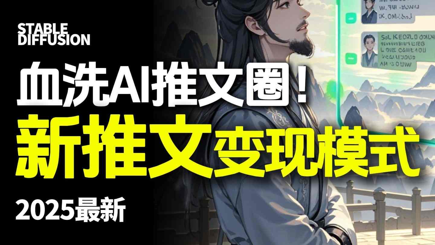 最新AI动态电影漫画小说推文,全流程实操教学,小白也能月入1W+-创新社-资源网-最新项目分享网站