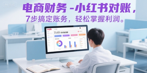电商财务-小红书对账，7步搞定账务，轻松掌握利润-创新社-资源网-最新项目分享网站