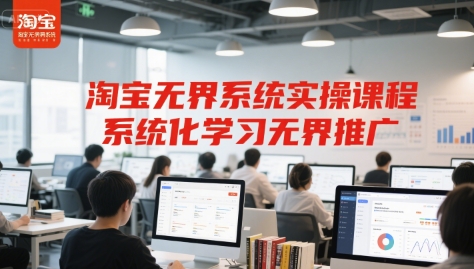 淘宝无界系统实操课程，系统化学习无界推广-创新社-资源网-最新项目分享网站