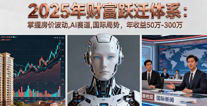 2025年财富跃迁体系:掌握房价波动,AI赛道,国际局势,年收益50万-300万-创新社-资源网-最新项目分享网站