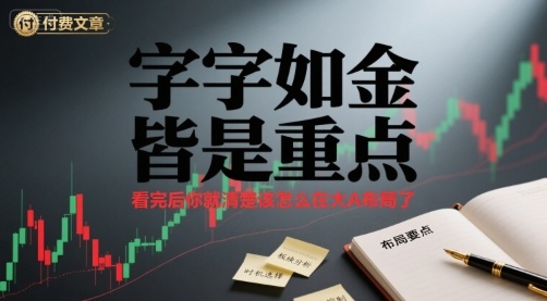 付费文章：字字如金 皆是重点， 看完后 你就清楚该怎么在大A布局了-创新社-资源网-最新项目分享网站