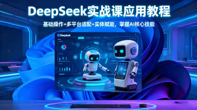 DeepSeek实战课应用教程、基础操作+多平台适配+实体赋能,掌握AI核心技能-创新社-资源网-最新项目分享网站