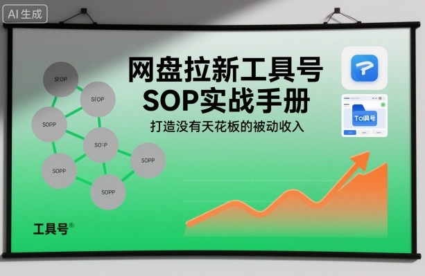 网盘拉新工具号SOP实战手册,打造没有天花板的被动收入-创新社-资源网-最新项目分享网站
