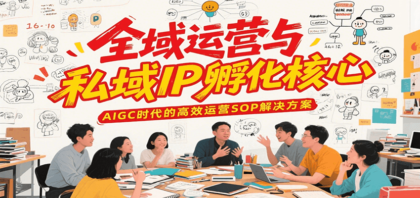 全域运营与私域IP孵化核心，AIGC时代的高效运营SOP解决方案-创新社-资源网-最新项目分享网站