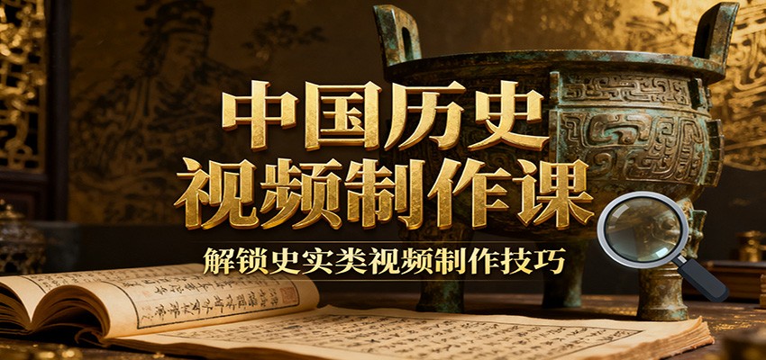 中国历史视频制作课：疆域地图集+参考文案+练习素材，解锁史实类视频制作技巧-创新社-资源网-最新项目分享网站