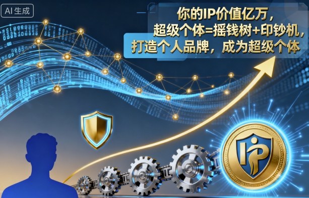 你的IP价值亿万,超级个体=摇钱树+印钞机,打造个人品牌,成为超级个体-创新社-资源网-最新项目分享网站