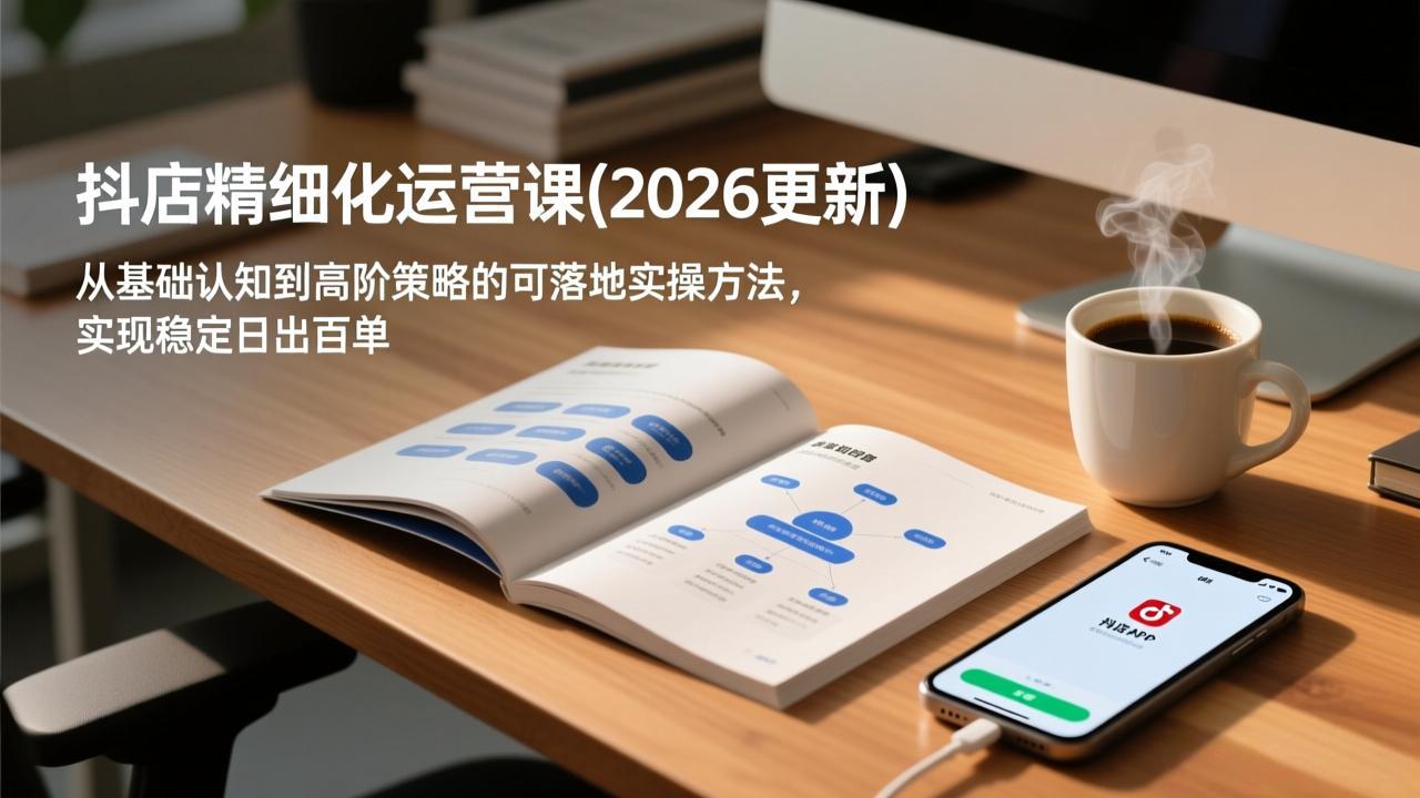 抖店精细化运营课(2026更新-创新社-资源网-最新项目分享网站