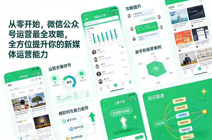 从零开始，微信公众号运营最全攻略，全方位提升你的新媒体运营能力-创新社-资源网-最新项目分享网站