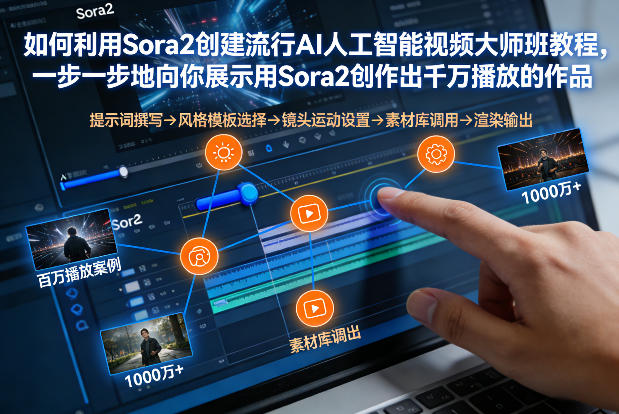 如何利用Sora2创建流行AI人工智能视频大师班,一步一步地向你展示用Sora2创作出千万播放的作品-创新社-资源网-最新项目分享网站