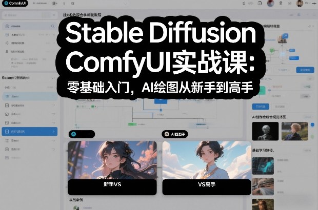 Stable Diffusion ComfyUI实战课：零基础入门，AI绘图从新手到高手-创新社-资源网-最新项目分享网站
