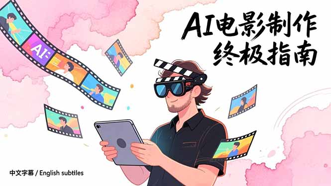 AI电影制作终极指南：从创意到成片，系统掌握智能影视全流程实战课(中英字幕-创新社-资源网-最新项目分享网站