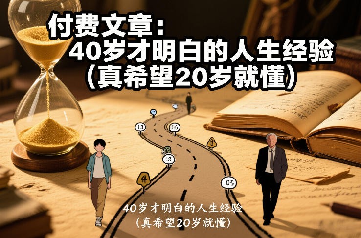 付费文章:40岁才明白的人生经验(真希望20岁就懂)-创新社-资源网-最新项目分享网站