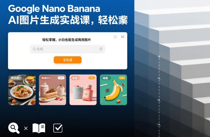 Google Nano Banana AI图片生成实战课，轻松掌握，小白也能生成商用图片-创新社-资源网-最新项目分享网站