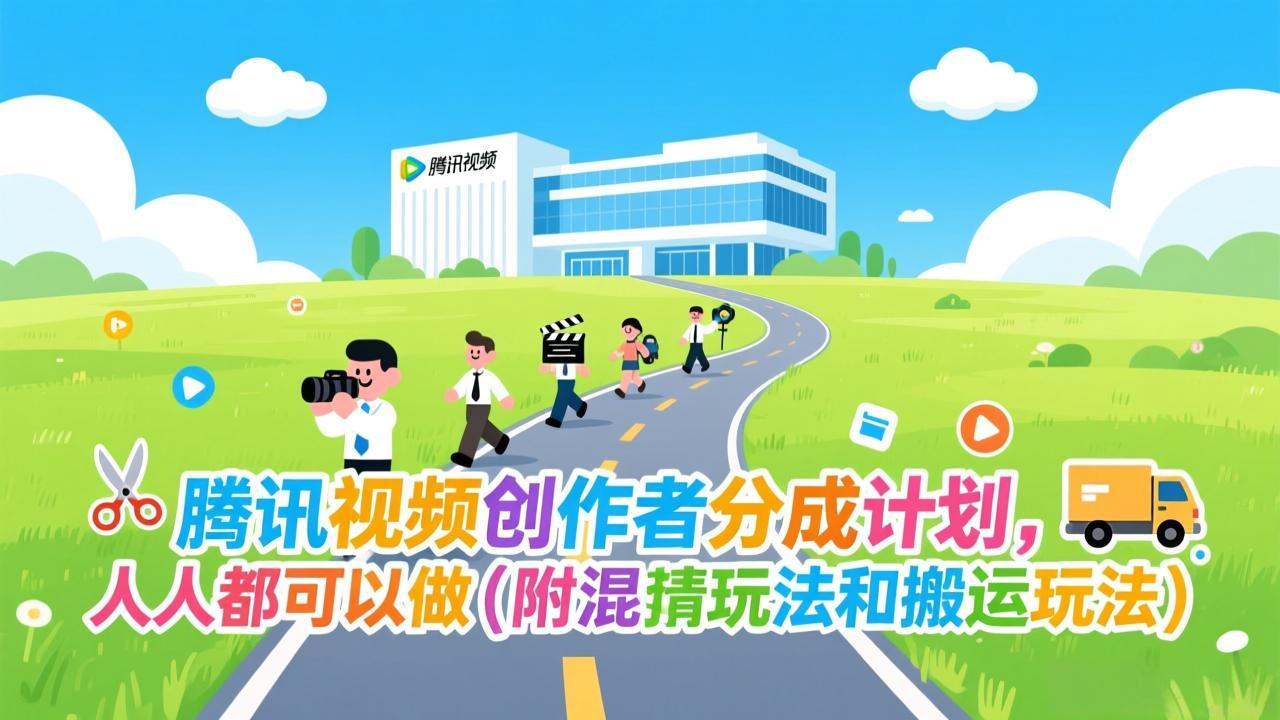 腾讯视频创作者分成计划，人人都可以做(附混剪玩法和搬运玩法-创新社-资源网-最新项目分享网站