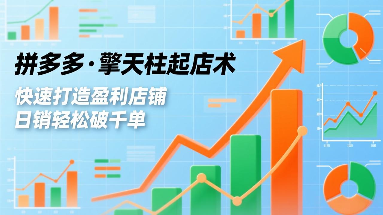 拼多多·擎天柱起店术，爆流布局、利润起飞、不断流，快速打造盈利店铺，日销轻松破千单-创新社-资源网-最新项目分享网站