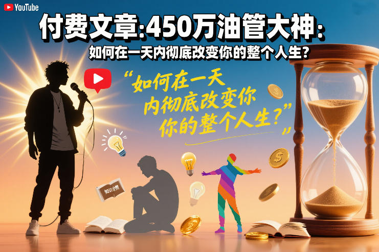 付费文章：450万油管大神：如何在一天内彻底改变你的整个人生？-创新社-资源网-最新项目分享网站