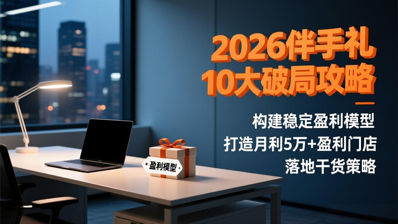 2026伴手礼10大破局攻略:构建稳定盈利模型,打造月利5万+盈利门店,落地干货策略-创新社-资源网-最新项目分享网站