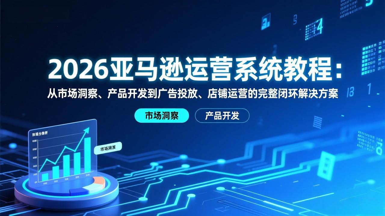 2026亚马逊运营系统教程：从市场洞察、产品开发到广告投放、店铺运营的完整闭环解决方案-创新社-资源网-最新项目分享网站