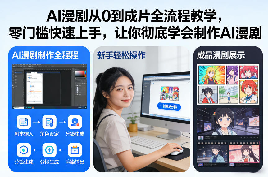 AI漫剧从0到成片全流程教学，零门槛快速上手，让你彻底学会制作AI漫剧【保姆级教程】-创新社-资源网-最新项目分享网站