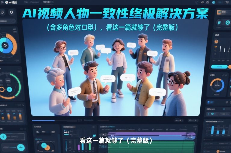 AI视频人物一致性终极解决方案(含多角色对口型),看这一篇就够了(完整版)-创新社-资源网-最新项目分享网站