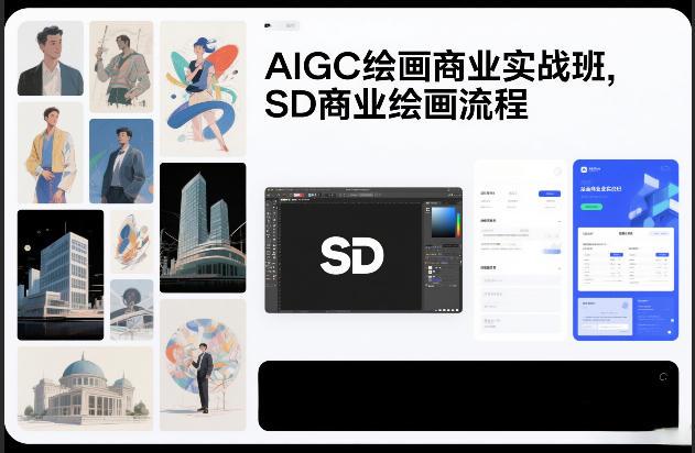AIGC绘画商业实战班,SD商业绘画流程-创新社-资源网-最新项目分享网站