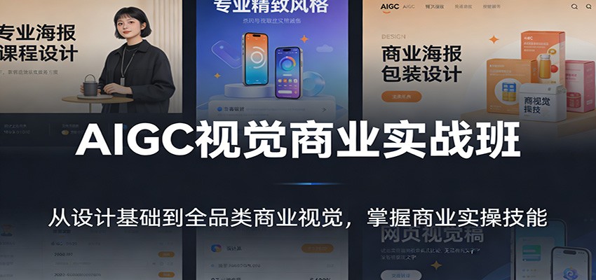 AIGC视觉商业实战班：从设计基础到全品类商业视觉，掌握商业实操技能-创新社-资源网-最新项目分享网站