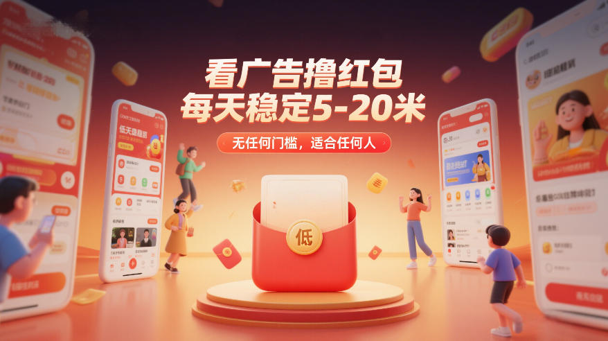 看广告撸红包，每天稳定5-20米，无任何门槛，适合任何人-创新社-资源网-最新项目分享网站