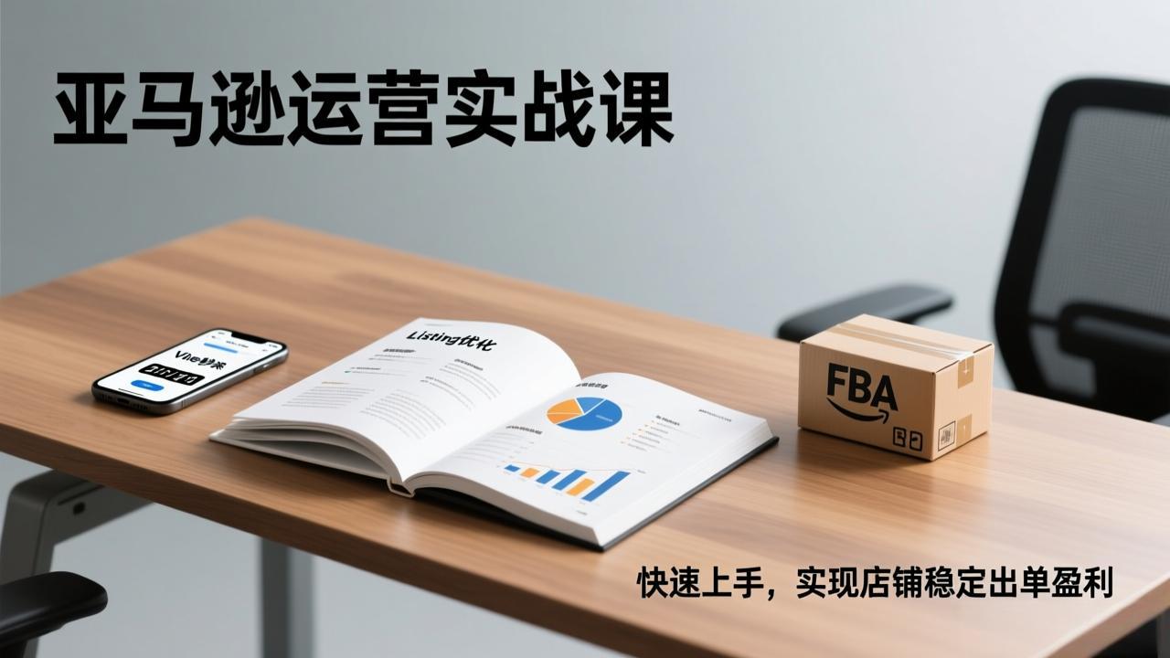 亚马逊运营实战课，Listing优化、Vine秒杀、FBA发货，快速上手，实现店铺稳定出单盈利-创新社-资源网-最新项目分享网站