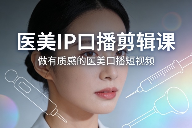 医美IP口播剪辑课，做有质感的医美口播短视频-创新社-资源网-最新项目分享网站