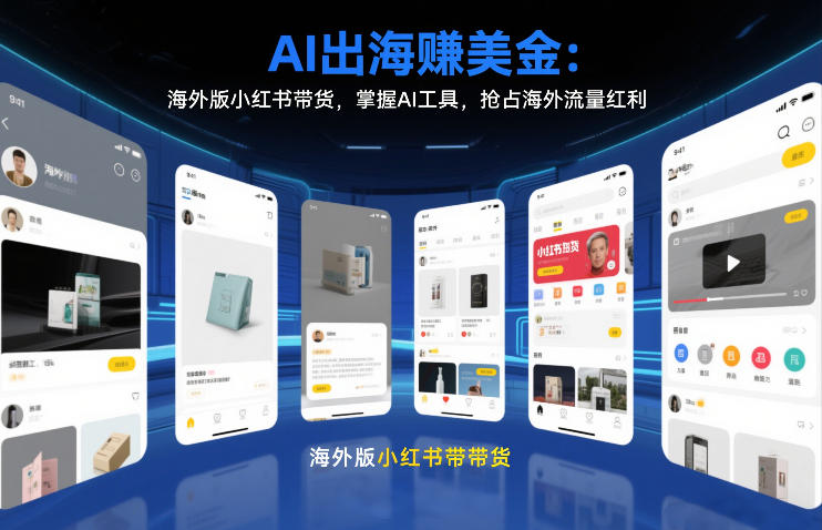 AI出海賺美金:海外版小红书带货,掌握AI工具,抢占海外流量红利(更新2026)-创新社-资源网-最新项目分享网站
