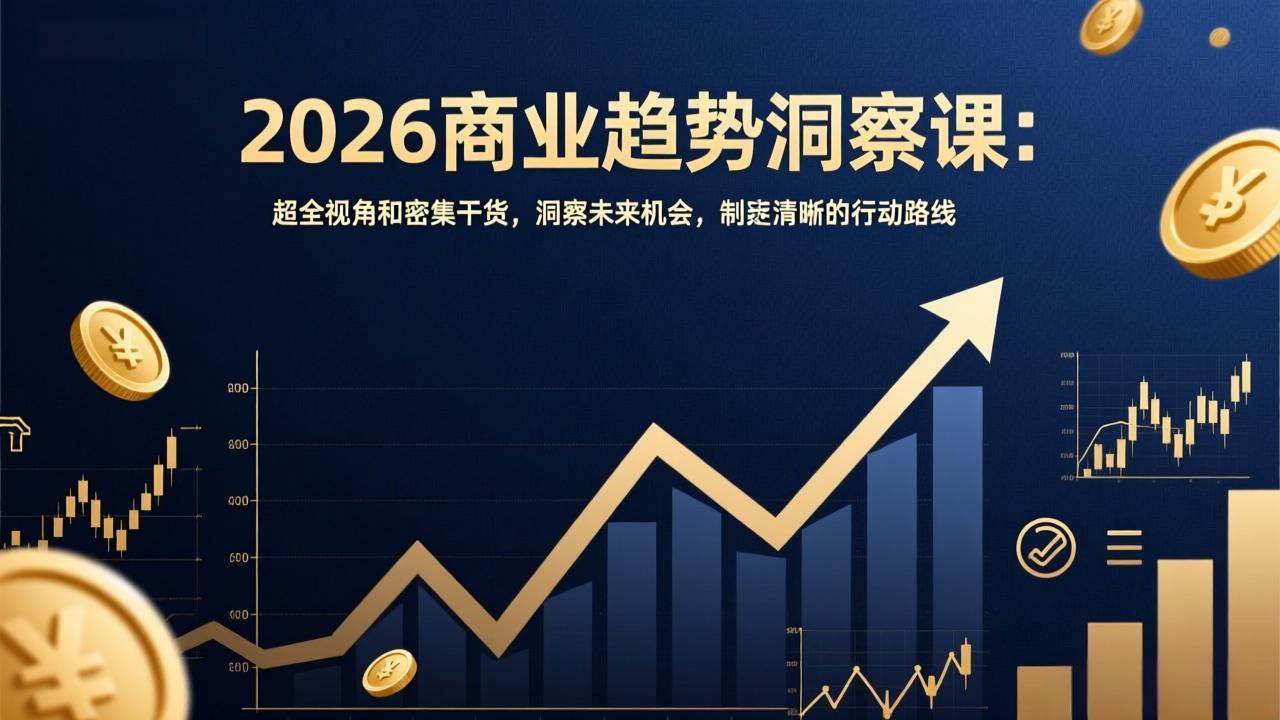 2026商业趋势洞察课：超全视角和密集干货，洞察未来机会，制定清晰的行动路线-创新社-资源网-最新项目分享网站