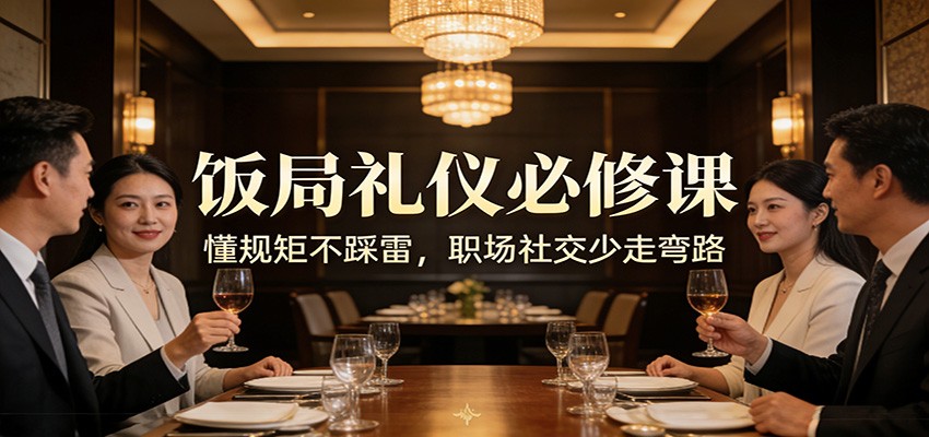 公众号收费文章：《饭局礼仪必修课：懂规矩不踩雷，职场社交少走弯路》-创新社-资源网-最新项目分享网站