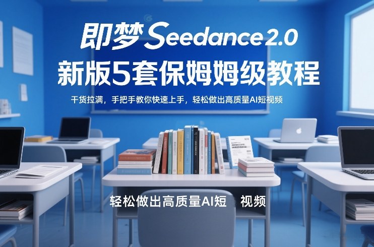 即梦Seedance2.0新版5套保姆级教程，干货拉满，手把手教你快速上手，轻松做出高质量AI短视频-创新社-资源网-最新项目分享网站