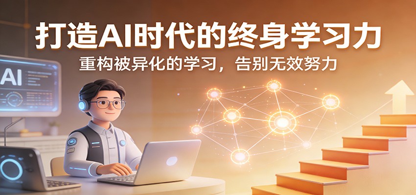 打造AI时代的终身学习力：重构被异化的学习，告别无效努力-创新社-资源网-最新项目分享网站