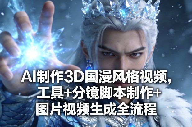 AI制作3D国漫风格视频，工具+分镜脚本制作+图片视频生成全流程-创新社-资源网-最新项目分享网站