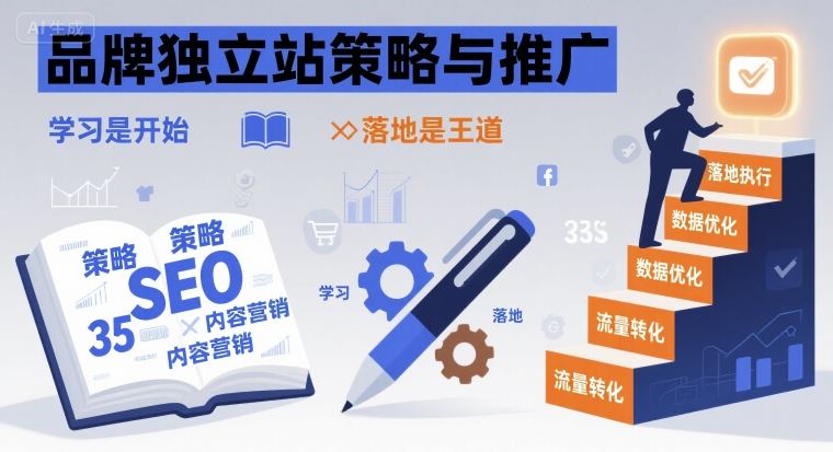 品牌独立站策略与推广，学习是开始，落地是王道-创新社-资源网-最新项目分享网站