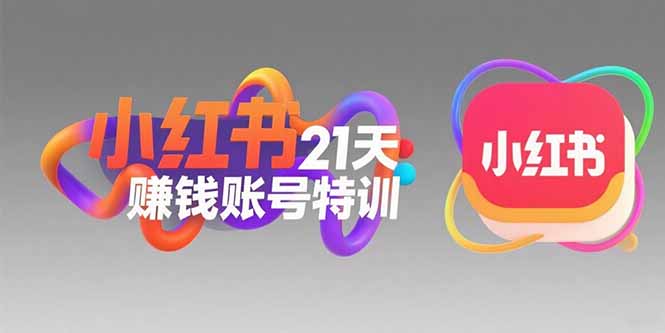 小红书21天赚钱账号特训：黄金定位技巧，高转粉文案创作，科学引流策略-创新社-资源网-最新项目分享网站