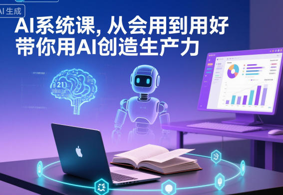 AI系统课,从会用到用好,带你用AI创造生产力-创新社-资源网-最新项目分享网站