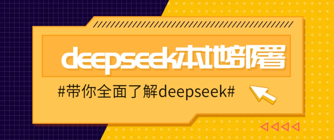 DeepSeek本地部署详细教程，轻松将deepseek部署到你的电脑上-创新社-资源网-最新项目分享网站