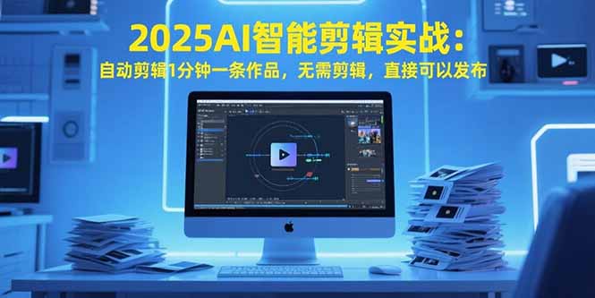 2025AI智能剪辑实战：自动剪辑1分钟一条作品，无需剪辑，直接可以发布-创新社-资源网-最新项目分享网站