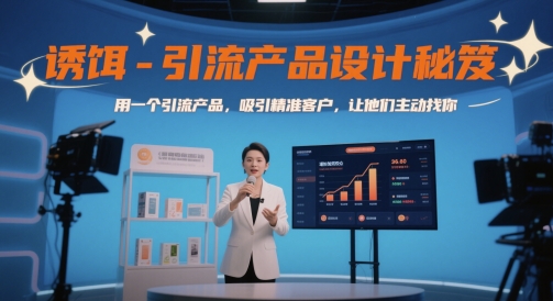 诱饵-引流产品设计秘笈，用一个引流产品，吸引精准客户，让他们主动找你-创新社-资源网-最新项目分享网站