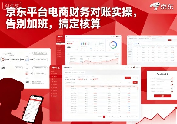 京东平台电商财务对账实操，告别加班，搞定核算-创新社-资源网-最新项目分享网站