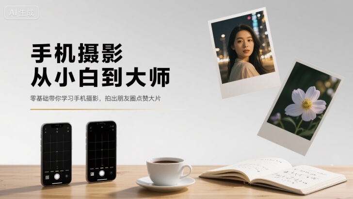 手机摄影从小白到大师，零基础带你学习手机摄影，拍出朋友圈点赞大片-创新社-资源网-最新项目分享网站