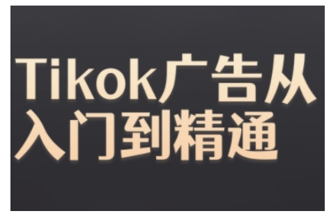 Tiktok Ads实操教程，Tiktok广告从入门到精通-非凡网-资源网-最新项目分享平台