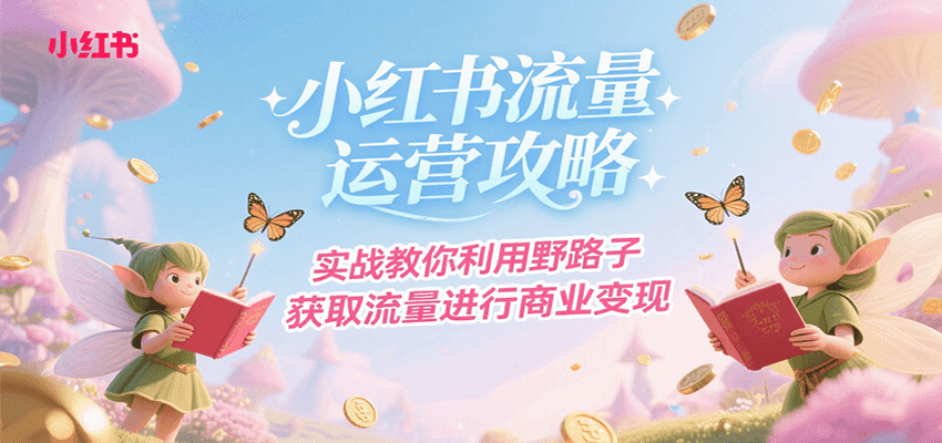 小红书流量运营攻略，实战教你利用野路子获取流量进行商业变现-创新社-资源网-最新项目分享网站