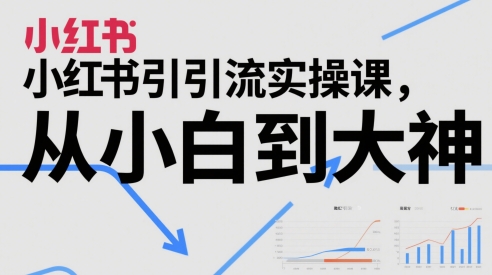 小红书引流实操课，从小白到大神-创新社-资源网-最新项目分享网站