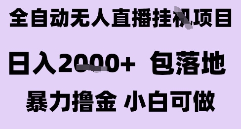 最新全自动抖音无人直播挂G项目，日入2k+ 包落地暴力撸金，小白可做【揭秘】-创新社-资源网-最新项目分享网站