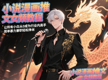 小说漫画推文女频教程，让所有小白从0成为行业内高手，简单暴力兼职轻松挣米-创新社-资源网-最新项目分享网站