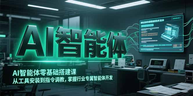 AI智能体零基础搭建课，从工具安装到指令调教，掌握行业专属智能体开发…-创新社-资源网-最新项目分享网站