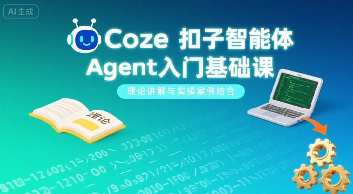 Coze扣子智能体Agent入门基础课，理论讲解与实操案例结合-创新社-资源网-最新项目分享网站